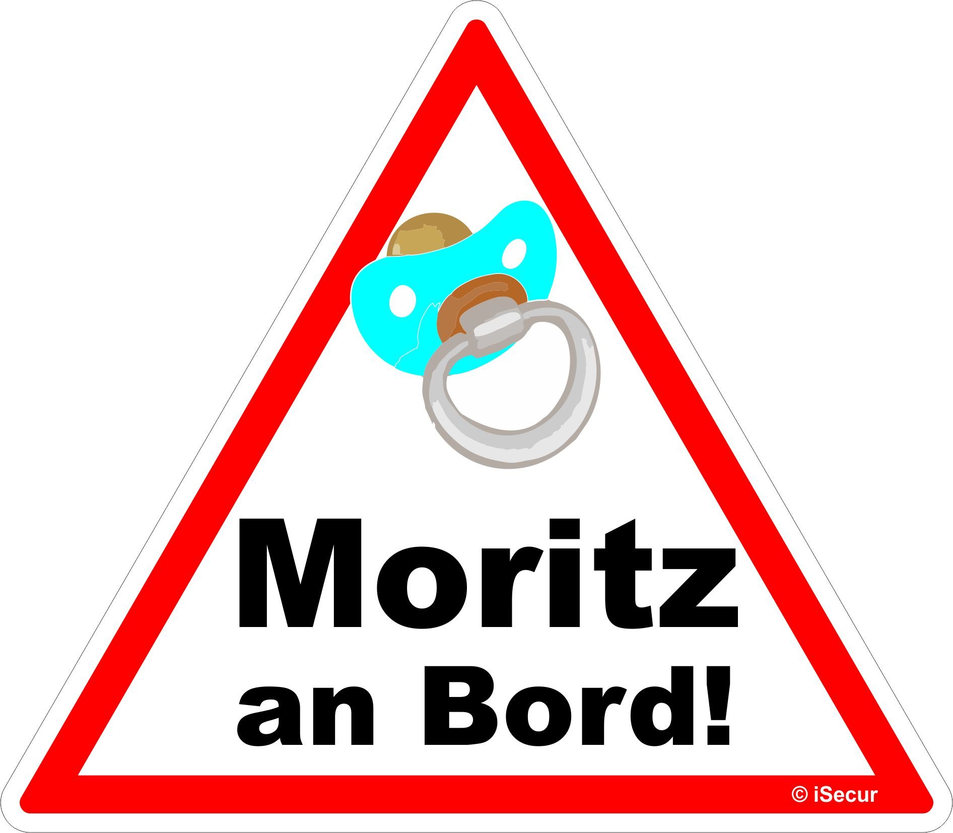 easydruck24de Auto-Aufkleber Baby an Bord, Moritz I kfz455 I 16 x 14 cm groß I Junge Sticker mit Schnuller I Hinweis-Aufkleber Achtung Vorsicht I wetterfest easydruck24de Auto-Aufkleber Baby an Bord, Moritz I kfz455 I 16 x 14 cm groß I Junge Sticker mit Schnuller I Hinweis-Aufkleber Achtung Vorsicht I wetterfest von easydruck24de