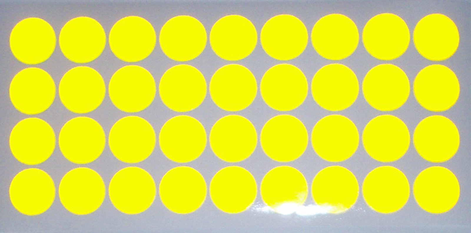 easydruck24de Reflektoren Aufkleber Punkte Kreise gelb I 36 Stück 2 cm rund I Sticker reflektierend wetterfest I Fahrrad Helm I reflex023 easydruck24de Reflektoren Aufkleber Punkte Kreise gelb I 36 Stück 2 cm rund I Sticker reflektierend wetterfest I Fahrrad Helm I reflex023 von easydruck24de