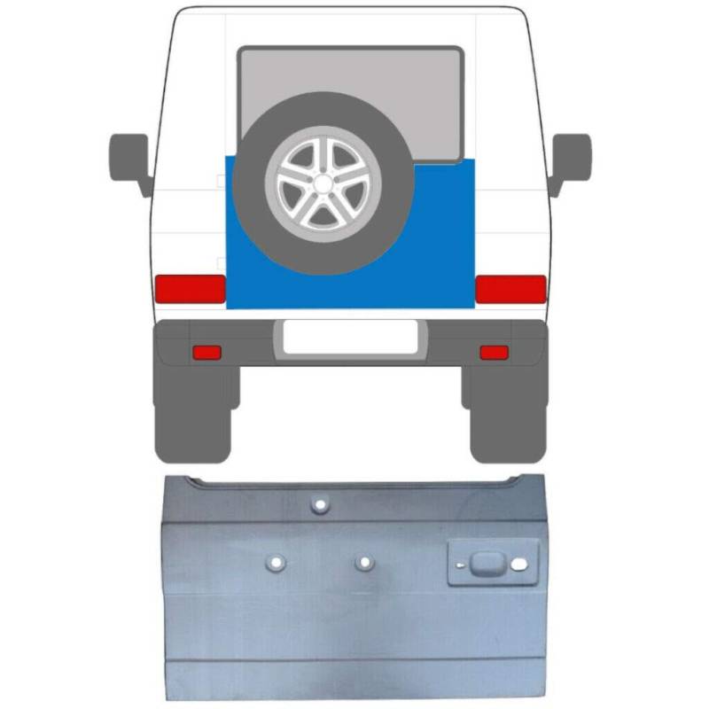 G-Klasse W460/w461/w463 1979- Hecktür-Reparaturblech-Panel Außenhaut von easyparts