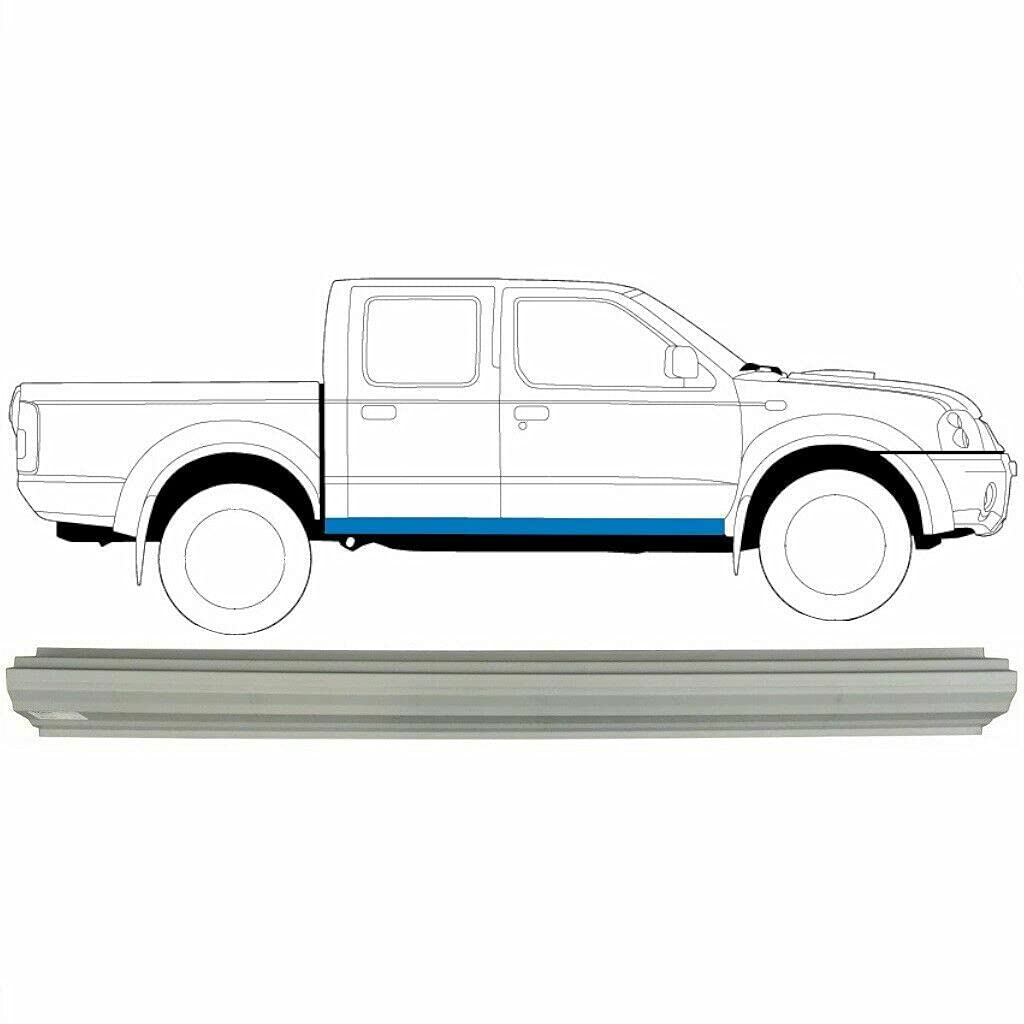 Wippe Verkleidung Reparaturblech rechts = links / Ersatzteil für Nissan Navara / Frontier / 1998-2005 / D22 / Stahl unlackiert / Beseitigen Sie Rost in Ihrem Auto! Wippe Verkleidung Reparaturblech rechts = links / Ersatzteil für Nissan Navara / Frontier / 1998-2005 / D22 / Stahl unlackiert / Beseitigen Sie Rost in Ihrem Auto! von easyparts