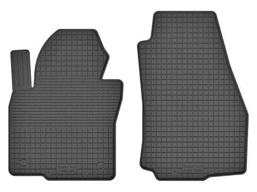 Gummimatten Automatten Gummifussmatten Gummi Fußmatten für Mitsubishi Pajero II Bj. 1990-2000 VORNE Fahrer-und Beifahrermatte CXdx von edecor