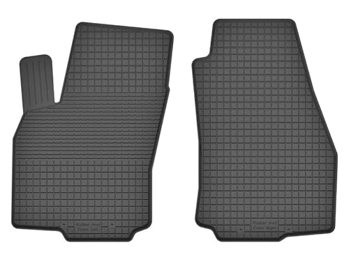Gummimatten Automatten Gummifussmatten Gummi Fußmatten für Opel Combo D Bj. 2011-2018 VORNE Fahrer-und Beifahrermatte DXdx von edecor
