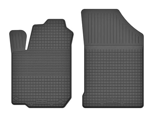 Gummimatten Automatten Gummifussmatten Gummi Fußmatten für Toyota Yaris III Bj. 2010-2020 VORNE Fahrer-und Beifahrermatte Uc von edecor