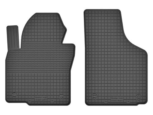 Gummimatten Automatten Gummifussmatten Gummi Fußmatten für VW EOS Bj. 2005-2014 VORNE Fahrer-und Beifahrermatte CXcx von edecor
