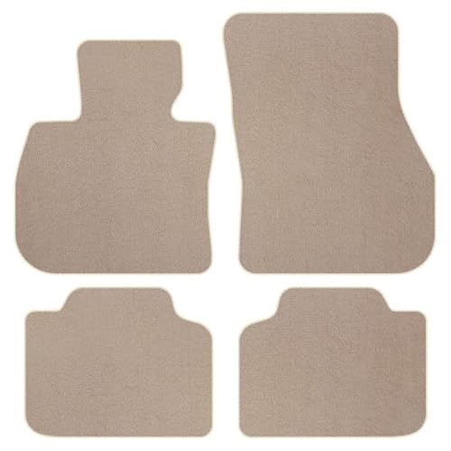 Luxuriös - Line Velourmattenset für BMW 2 U06 Active Tourer sDrive ab Bj. 2022 LUX BEIGE Befestigungen Veloursfussmatten Automatten Passform Neu von edecor
