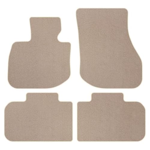 Luxuriös - Line Velourmattenset für BMW 2 U06 Active Tourer xDrive ab Bj. 2022 LUX BEIGE Befestigungen Veloursfussmatten Automatten Passform Neu von edecor