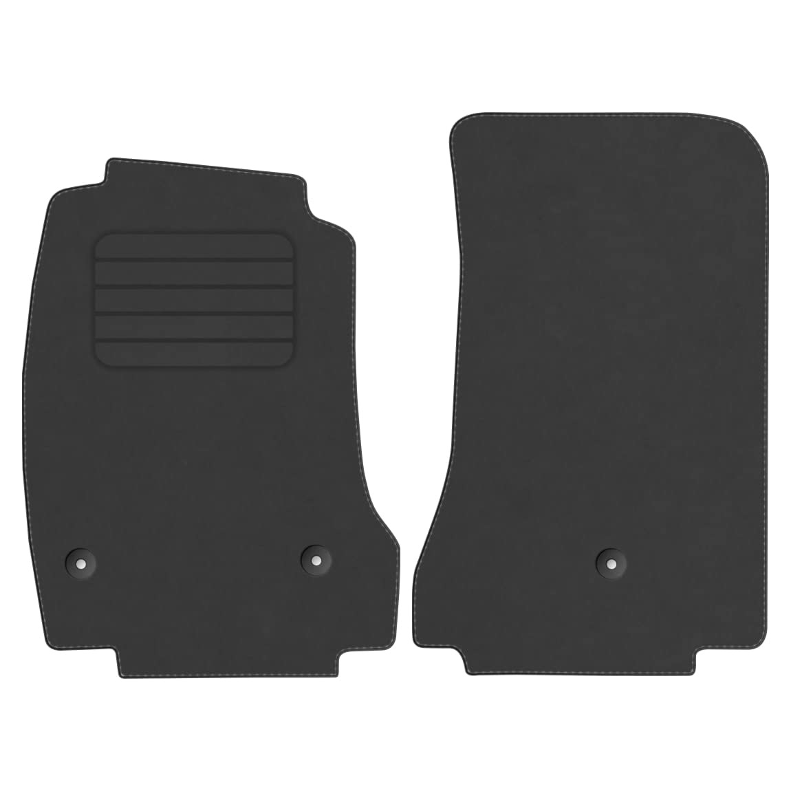 Premium Velourmattenset für Chevrolet Corvette C6 Bj. 2005 - 2013 PREM ANTHRAZIT Befestigungen Veloursfussmatten Automatten Mit Absatzschoner Passform Neu von edecor