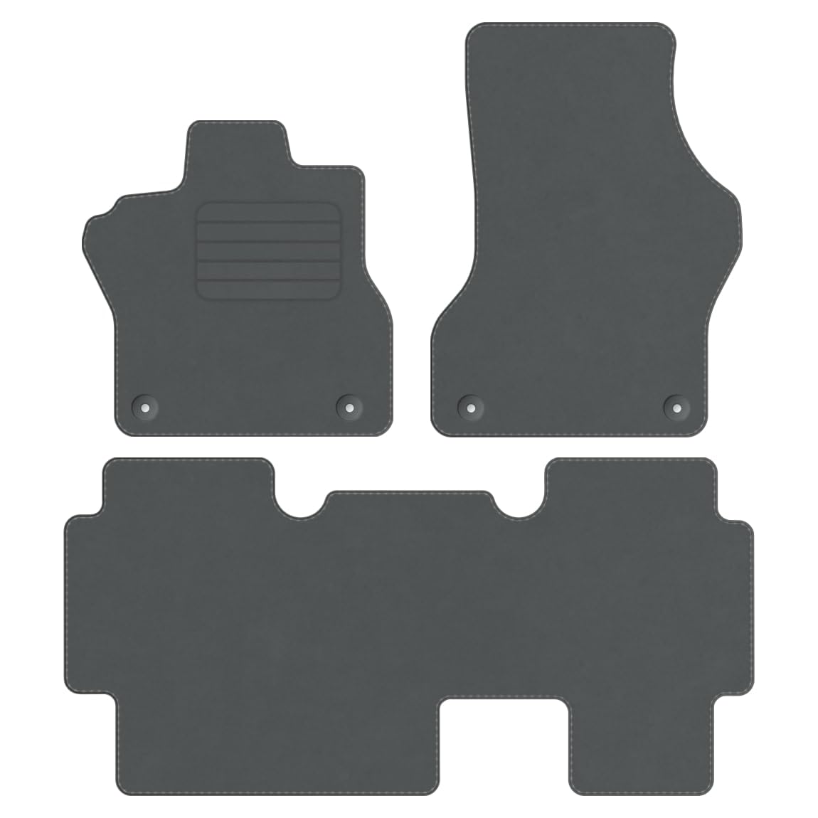 Premium Velourmattenset für VW ID. Buzz Elektro ab Bj. 2022 3-TLG. PREM GRAU runde Befestigungen Veloursfussmatten Automatten Mit Absatzschoner Passform Neu Premium Velourmattenset für VW ID. Buzz Elektro ab Bj. 2022 3-TLG. PREM GRAU runde Befestigungen Veloursfussmatten Automatten Mit Absatzschoner Passform Neu von edecor