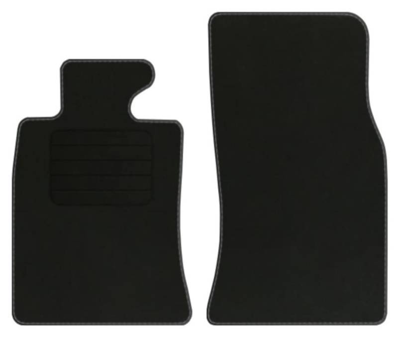 Velourmattenset für BMW Mini Cooper II R59 Bj. 2012 – 2015 Basic Befestigungen Mit Absatzschoner Passform Neu Veloursfussmatten Automatten von edecor