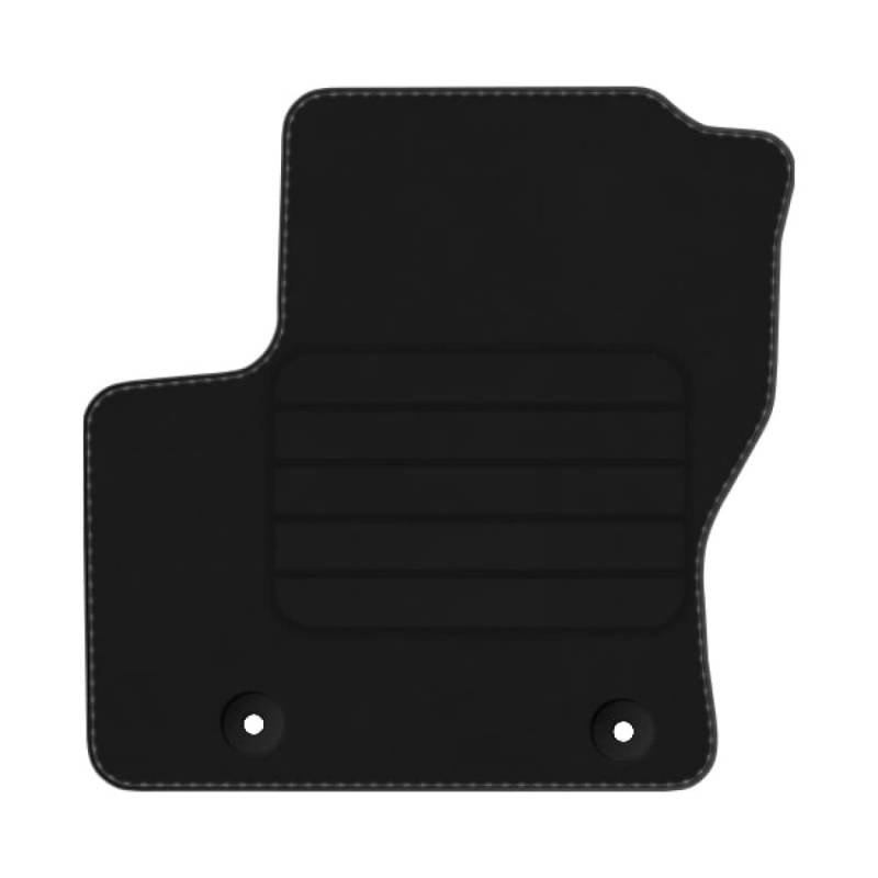 Velourmatte für Ford C-Max II Bj. 2010 – 2015 Basic LP runde Befestigungen Mit Absatzschoner Passform Neu Veloursfussmatte Automatte von edecor
