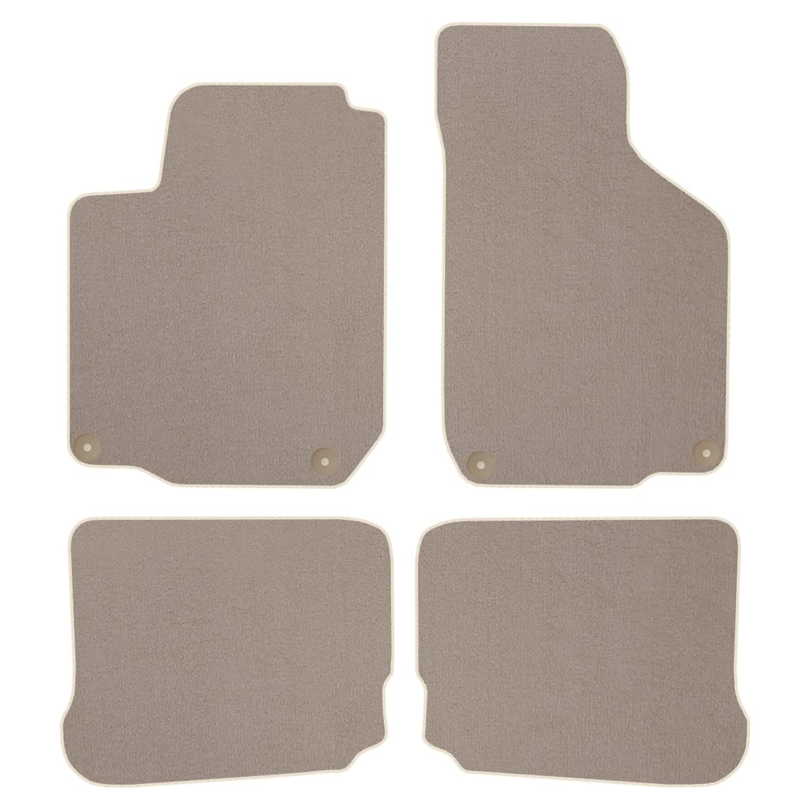 Veloursfussmatten Automatten Velourmattenset für VW New Beetle Bj. 1997 – 2010 Passform Neu STD BEIGE runde Befestigungen Veloursfussmatten Automatten Velourmattenset für VW New Beetle Bj. 1997 – 2010 Passform Neu STD BEIGE runde Befestigungen von edecor