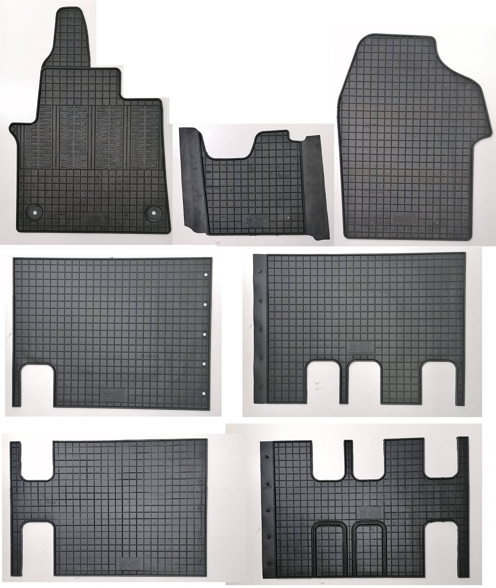 edecor Gummifussmatten Automatten Gummimatten Gummi Fußmatten Satz Set für Opel Vivaro C ab Bj. 2019 9-Personen edecor Gummifussmatten Automatten Gummimatten Gummi Fußmatten Satz Set für Opel Vivaro C ab Bj. 2019 9-Personen von edecor