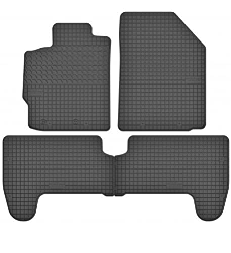 edecor Gummifussmatten Automatten Gummimatten Gummi Fußmatten Satz Set für Toyota Yaris II Bj. 2005-2010 von edecor