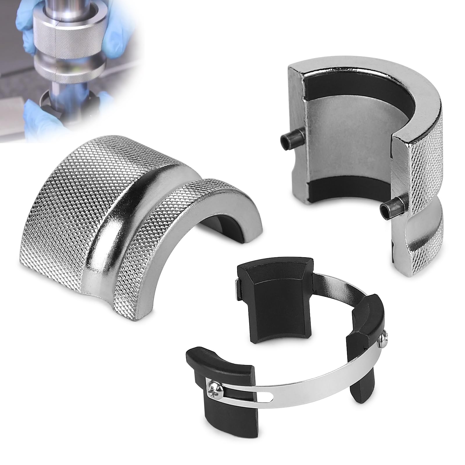 EFUTURETIME Motorrad Gabel Dichtung Eintreiber Werkzeug, Simmerring Gabeldichtungstreiber Verstellbares Werkzeug, Fork Seal Driver Tool für 30mm-45mm Gabelrohre EFUTURETIME Motorrad Gabel Dichtung Eintreiber Werkzeug, Simmerring Gabeldichtungstreiber Verstellbares Werkzeug, Fork Seal Driver Tool für 30mm-45mm Gabelrohre von efuturetime
