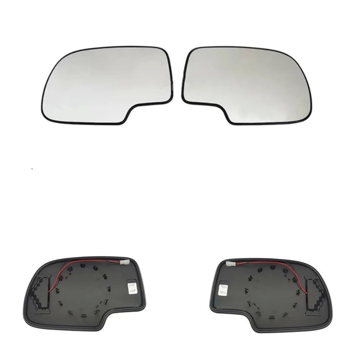 eglci Kompatibel Mit Chevrolet Für Silverado 1500 2500 3500 2003 2004 2005 2006 2007 Konvexe Klare Asphärische Stützplatte Türspiegel OEM: 88944391 88944392 Auto-Rückspiegelglas(A Pair) von eglci