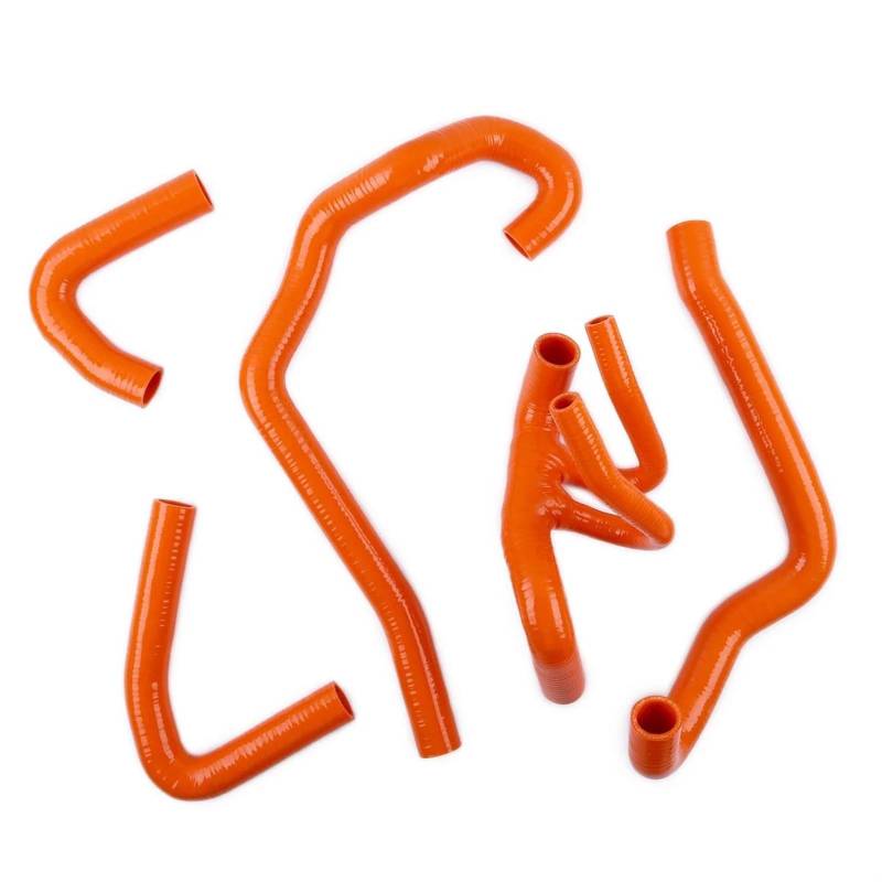eglci Kompatibel Mit Citroen Für Saxo VIS 16V Kühler-Silikon-Wasserschlauch Motorkühler-Kühlmittelschlauch Ersatz-Autoteile Autokühlerschlauch(Orange) von eglci