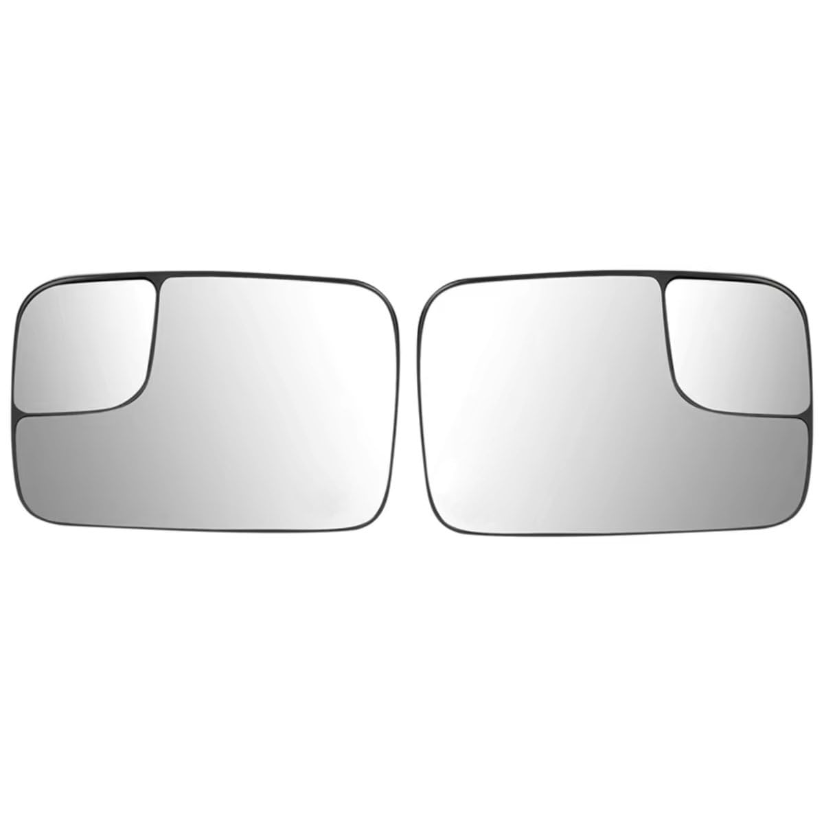 eglci Kompatibel Mit Dodge Für Ram 1500 SRT-10 SXT Auto-Rückspiegel, Beheiztes Spiegelglas, Seitentür-Spiegelglas, OEM: 5191036AA, 5191035AA Auto-Rückspiegelglas(A Pair) von eglci
