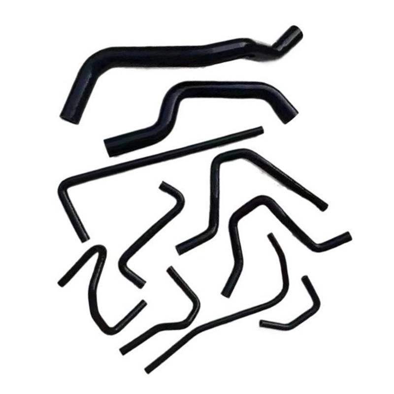 eglci Kompatibel Mit Dodge Für Stealth 3.0L V6 1991 1992 1993 1994 1995 1996 1997 1998 1999 Autoteile Silikon-Kühlmittelkühler-Heizungsschlauch Autokühlerschlauch(Black) von eglci