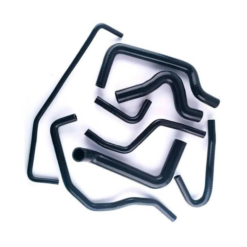 eglci Kompatibel Mit FIAT Coupe 2.0 20V GT Für Turbo 1996 1997 1998 1999 2000 Auto Silikon Kühler Kühlmittel Schlauch Wasser Tank Kühler Schlauch Rohr Autokühlerschlauch(Black) von eglci