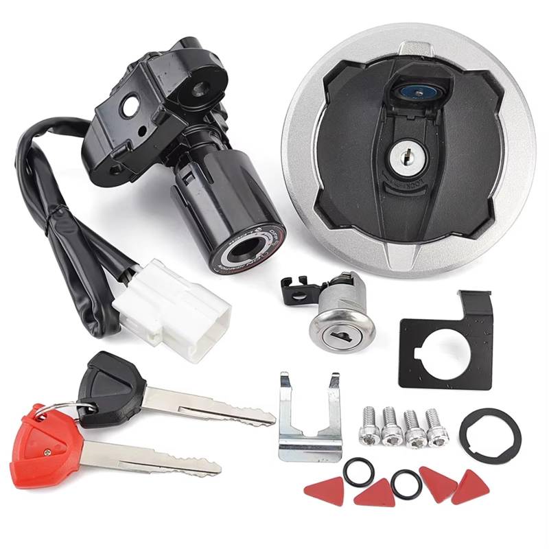 eglci Kompatibel Mit Für ER400 Für Z400 2019 2020 2021 2022 Motorrad-Zündstartschalter-Sperrsatz 27048-5216 27005-0670 51049-0735 Motorrad Zündschloss von eglci