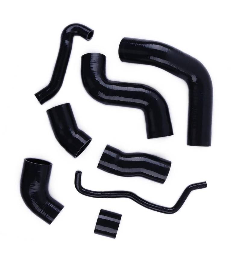 eglci Kompatibel Mit TT S3 BAM APX 1999 2000 2001 2002 2003 2004 2005 2006 Für A3 S3 8L 8N 225 PS 1,8 T Kühlmittelschlauch-Kit Aus Silikon Für Autokühler Autokühlerschlauch(Black) von eglci