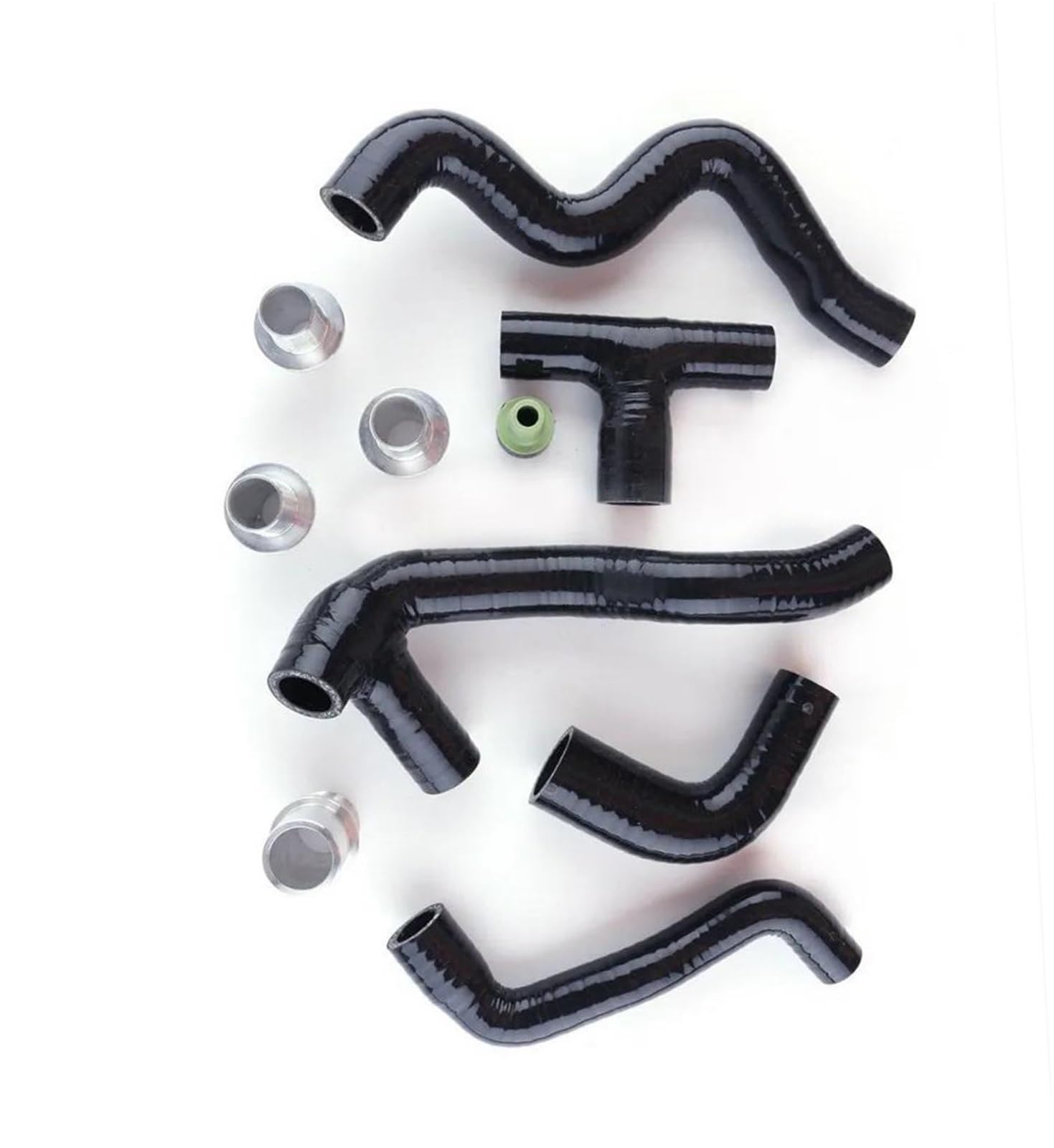 eglci Kompatibel Mit VW Für Golf MK4 1998 1999–2004 2005 2006 Für J&etta MK4 Für Bora AUQ AUM Motorkühlerschläuche Kurbelgehäuse-Entlüftungsschlauch-Rohrsatz Autokühlerschlauch(Black) von eglci