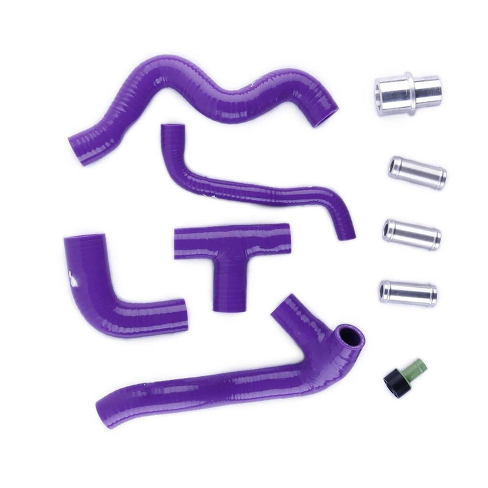 eglci Kompatibel Mit VW Für J&etta Mk4 Für Bora 1999–2005 Für Golf 1.8T AUQ AUM Motor Auto Silikon Kurbelgehäuse-Entlüftungsschlauch Rohr Kit Kühlerschläuche Autokühlerschlauch(Purple) von eglci