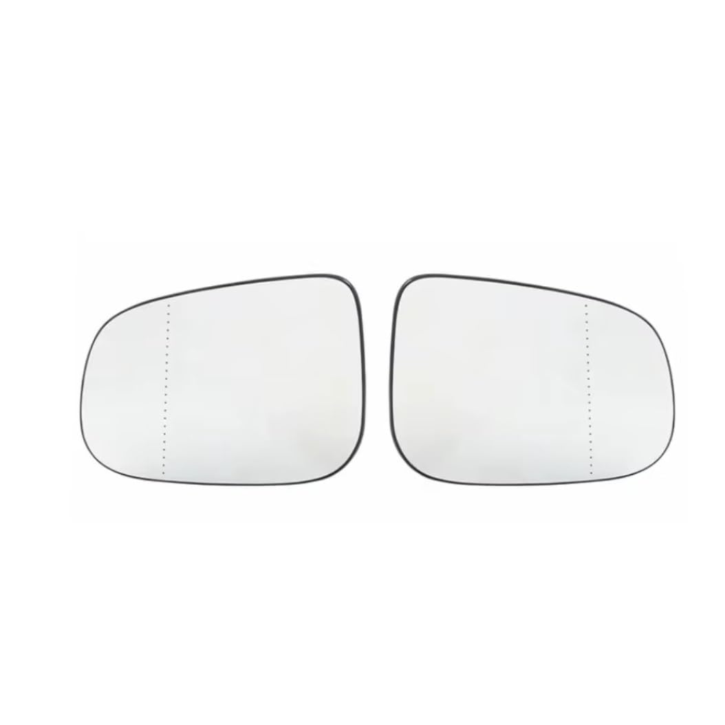 eglci Kompatibel Mit Volvo Für S40 S60 S80 Auto-Rückspiegel, Beheiztes Spiegelglas, Seitentür-Spiegelglas, OEM: 30716479, 30716486 Auto-Rückspiegelglas(A Pair) von eglci