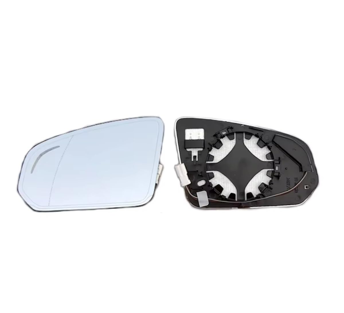 eglci Kompatibel Mit Volvo Für S90 2017 2018 2019 2020 2021 2022 2023 Beheizte Spiegel Glas Anti Toter Winkel Spiegel Weitwinkel Auto-Rückspiegelglas(A Pair) von eglci