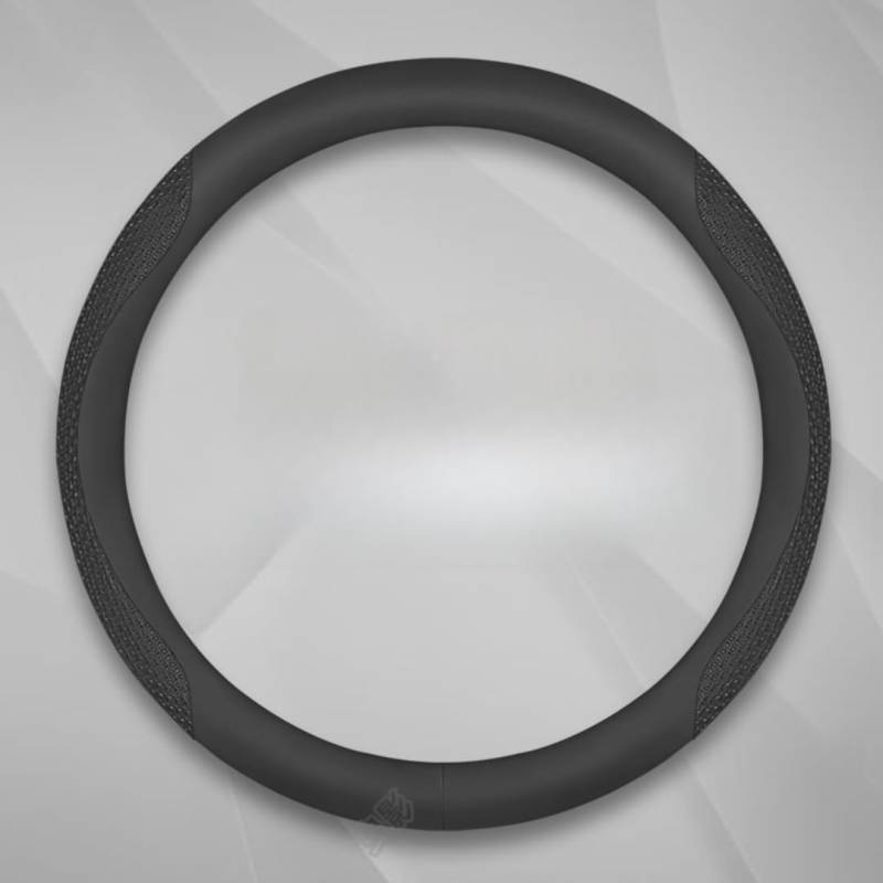Lenkradbezug, Universal 15 Zoll, atmungsaktives Technologiegewebe, für Infiniti EX37, Dünn Wildleder Lenkradhülle mit Weichem Alcantara Touch, Anti-Rutsch & Sport, B-Black-Round von eirnghn