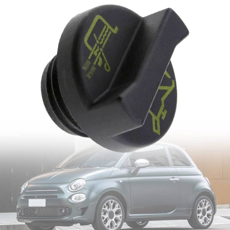 ACPUF Benzin Diesel Tankdeckel für FIAT 500 Grande Punto Idea Panda Seicento, Auto Treibstoff Deckel Tankverschluss mit Kabel Linie Ersatz, 71740676,Black-1 pcs von ACPUF