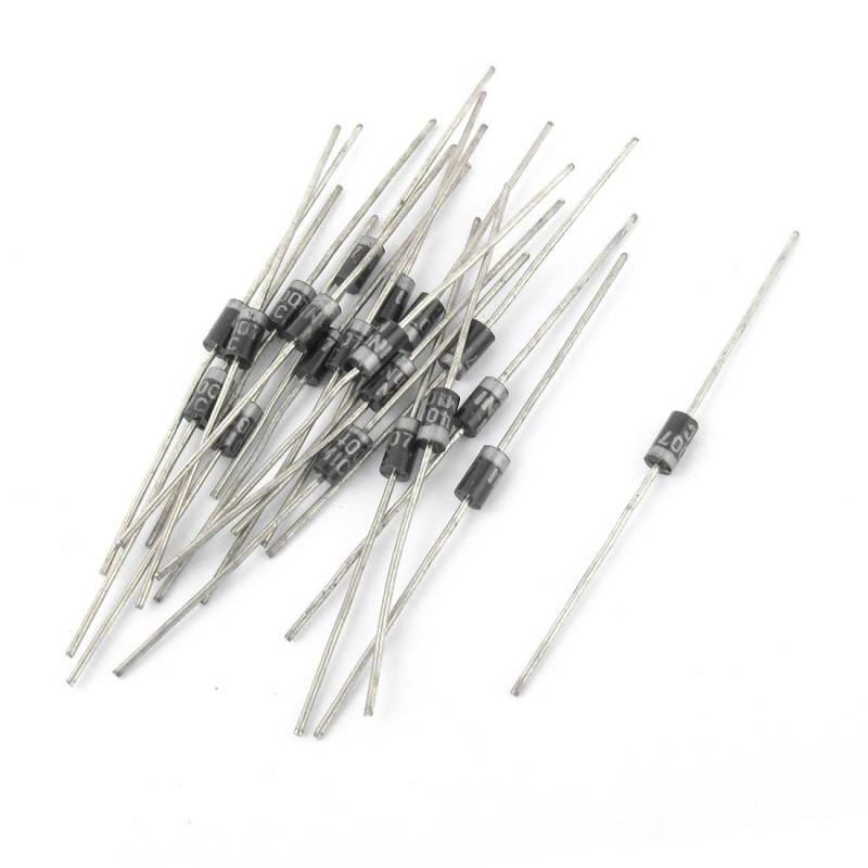 20x Diode 1N4007 Modell 1A, 1000 V f??r Durchgangsloch Axialgleichrichter Sperrdiode ??elpohl von elpohl