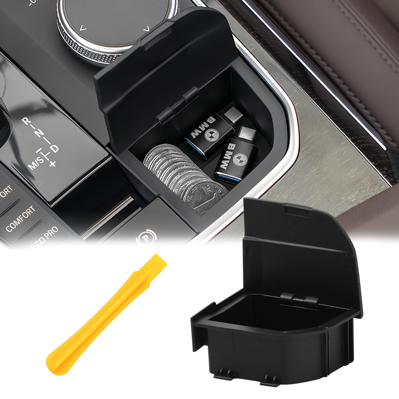 Für BMW 1 3 4 Serie X3 X4 X5 X6 X7 Mittelkonsole Aufbewahrungsbox Mittelkonsole Organizer Auto Schalthebel Aufbewahrungsbox für BMW F40 F44 G20 G21 G14 G15 G16 G05 Zubehör Mittelkonsole Organizer von emperoch