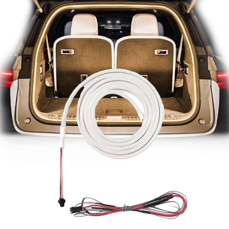 Kofferraum Lichtleiste,Kofferraum Led Streifen,Dynamic Flowing Car Trunk Light Strip,Tail Box Light Strip,Auto-KofferraumLichtstreifen for Car Trunk Cargo Area or Illumination Decoration-B von enseak