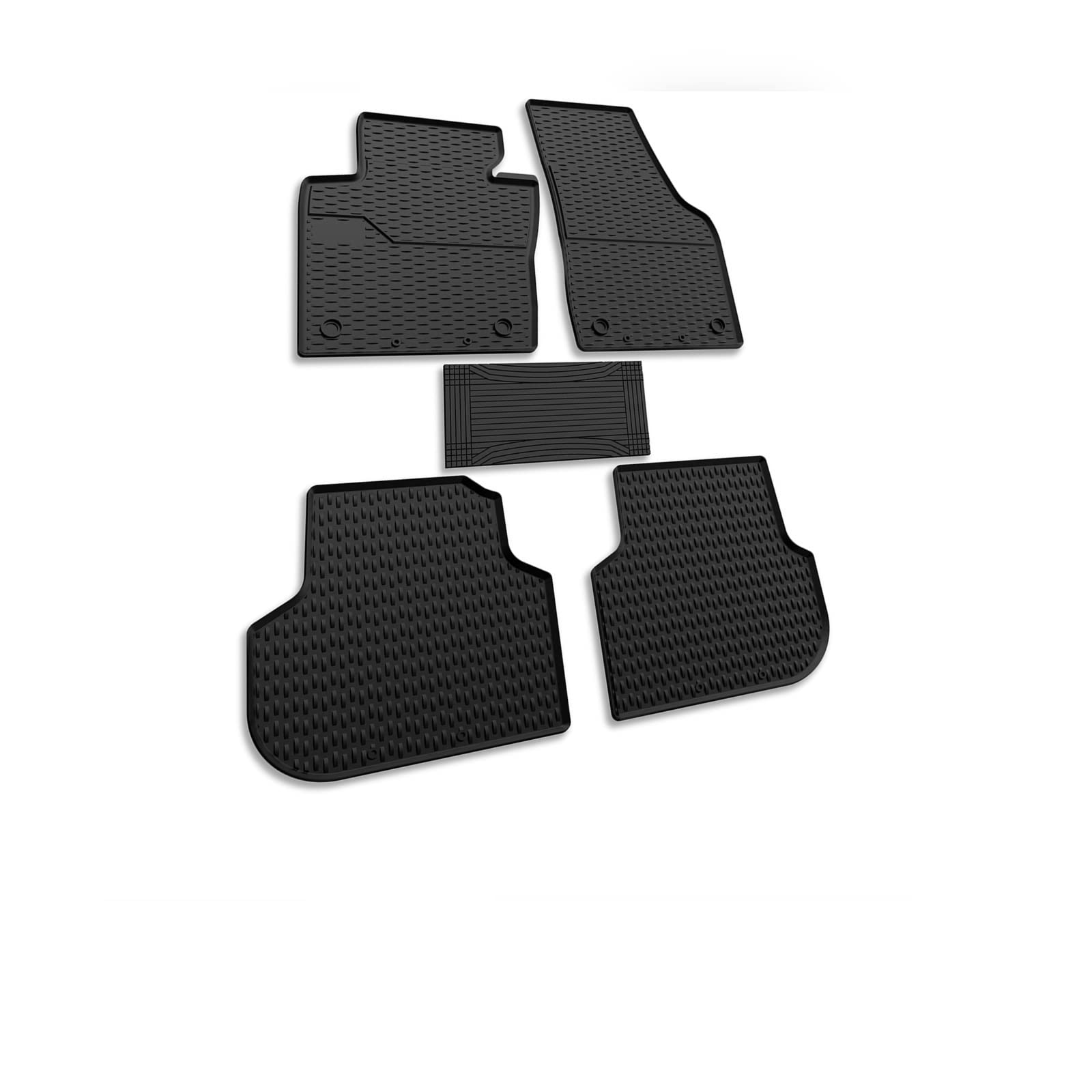Automatten Fußmatten 3D Gummimatten für VW Golf 8 ab 2019- schwarz 5 TLG. Set Gummifußmatten Allwetter Matten Eparts24 von eparts24
