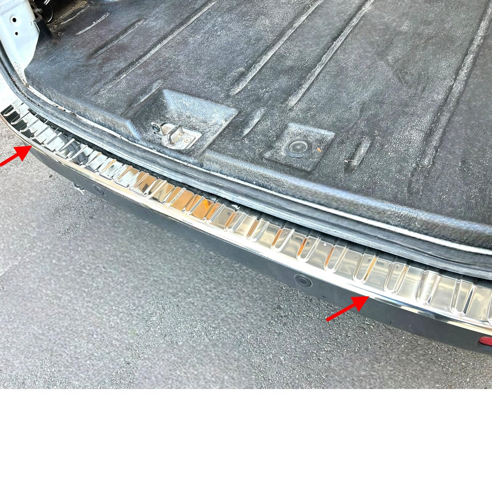 Ladekantenschutz passend für Ford Transit Tourneo Custom ab Bj. 2012- Chrom Edelstahl Kantenschutz mit Abkantung E-Parts24 von eparts24