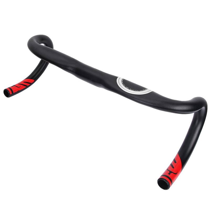 Extra langer Fahrrad -Lenker, 42x3.18x2,38 cm Anti -Vibration Aluminiumlegierung Falten -Radfahren Riser -Lenker -Dropbar für Road Mountain Racing Bicycle von equlup