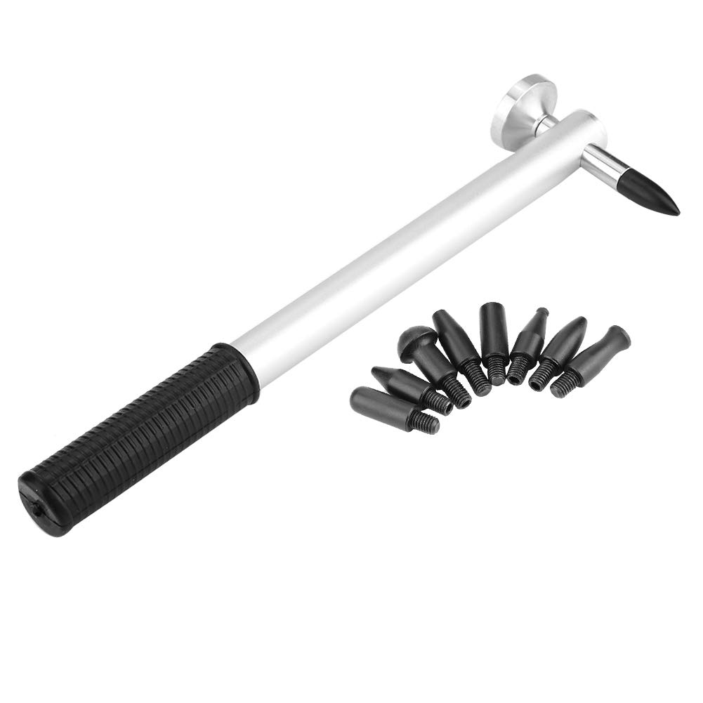 equlup Dent Reparaturhammer, Karosserie mainstfreies Dent Reparaturabflachungswerkzeug Aluminiumlegierung Knockdown Hammer mit 8pcs Reparaturköpfen equlup Dent Reparaturhammer, Karosserie mainstfreies Dent Reparaturabflachungswerkzeug Aluminiumlegierung Knockdown Hammer mit 8pcs Reparaturköpfen von equlup