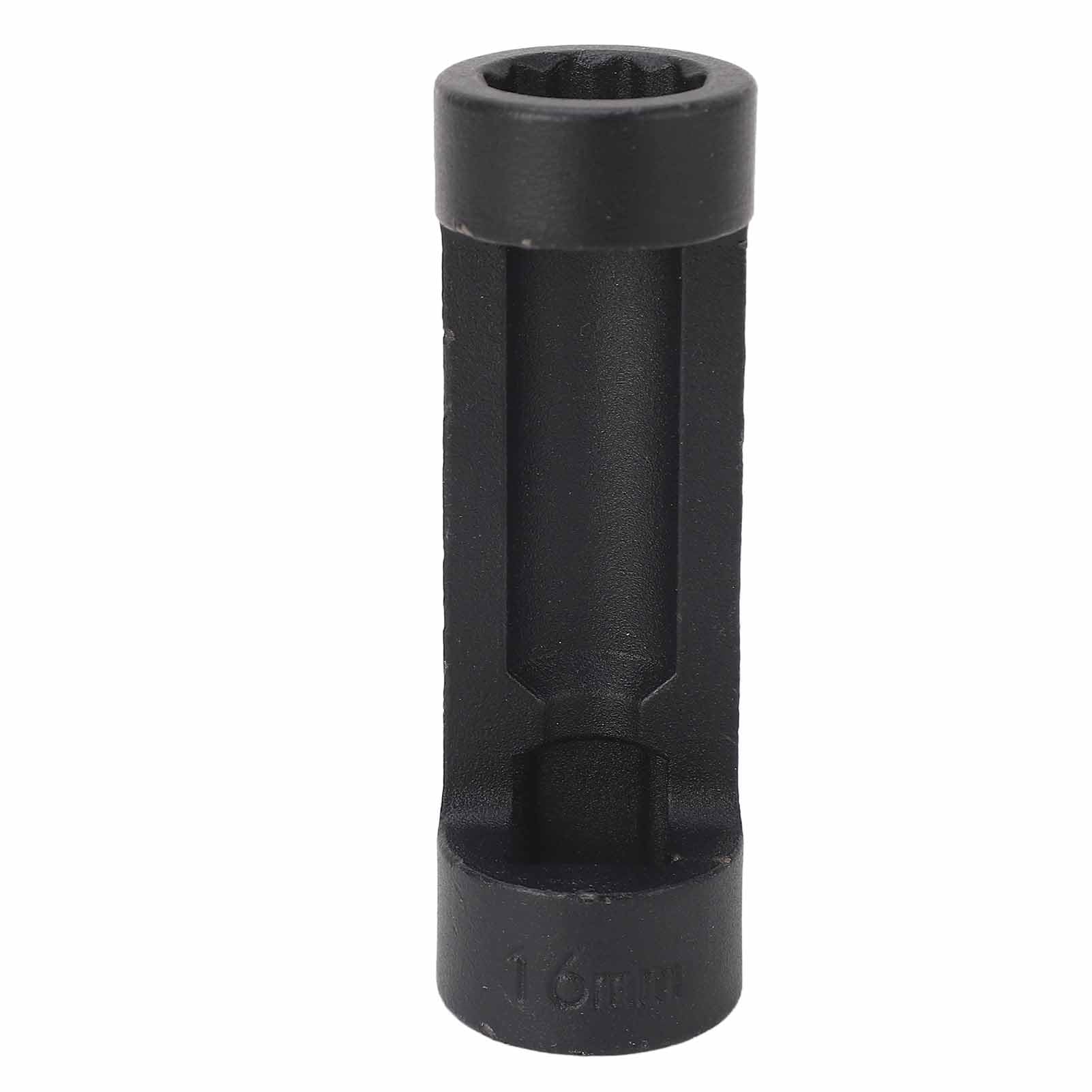 equlup Werkzeug zur Entfernung von Hängebstrümchen, 12 Punkte 81 mm Strebe Nuss Sockel hoher Festigkeit Effizienter Nussentferner Universal für Autos (16mm) von equlup