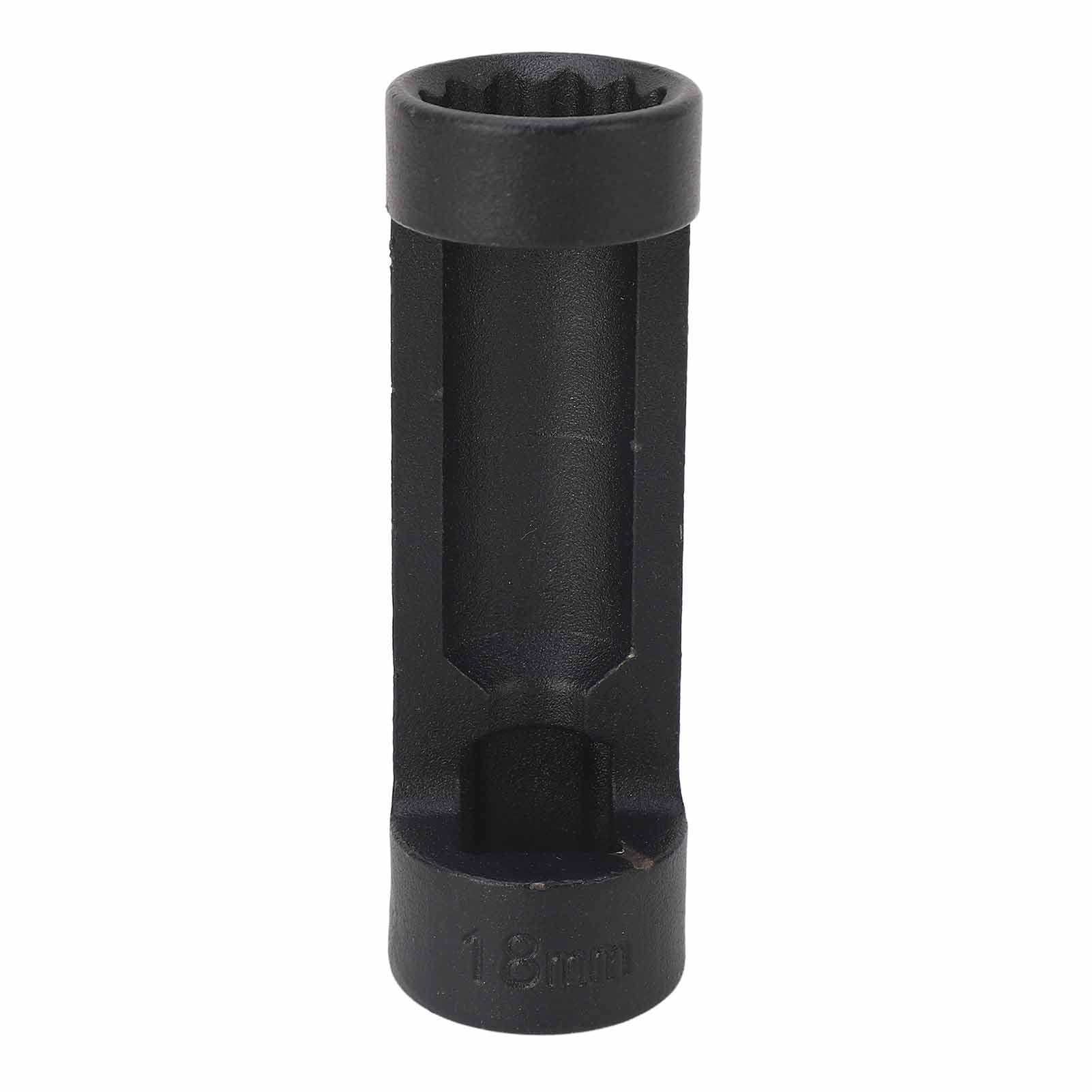equlup Werkzeug zur Entfernung von Hängebstrümchen, 12 Punkte 81 mm Strebe Nuss Sockel hoher Festigkeit Effizienter Nussentferner Universal für Autos (18 mm) von equlup