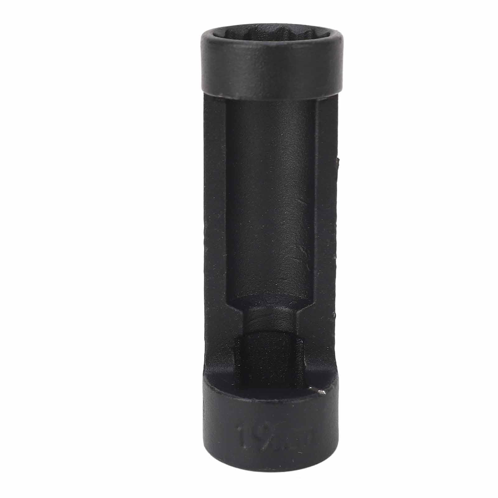 equlup Werkzeug zur Entfernung von Hängebstrümchen, 12 Punkte 81 mm Strebe Nuss Sockel hoher Festigkeit Effizienter Nussentferner Universal für Autos (19 mm) von equlup