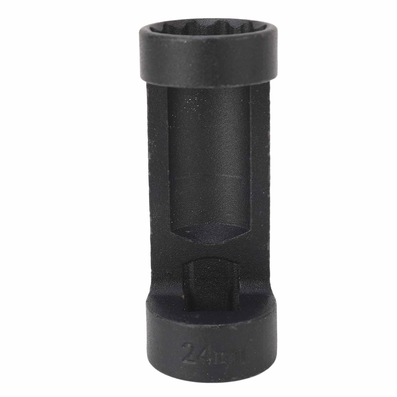 equlup Werkzeug zur Entfernung von Hängebstrümchen, 12 Punkte 81 mm Strebe Nuss Sockel hoher Festigkeit Effizienter Nussentferner Universal für Autos (24 mm) von equlup