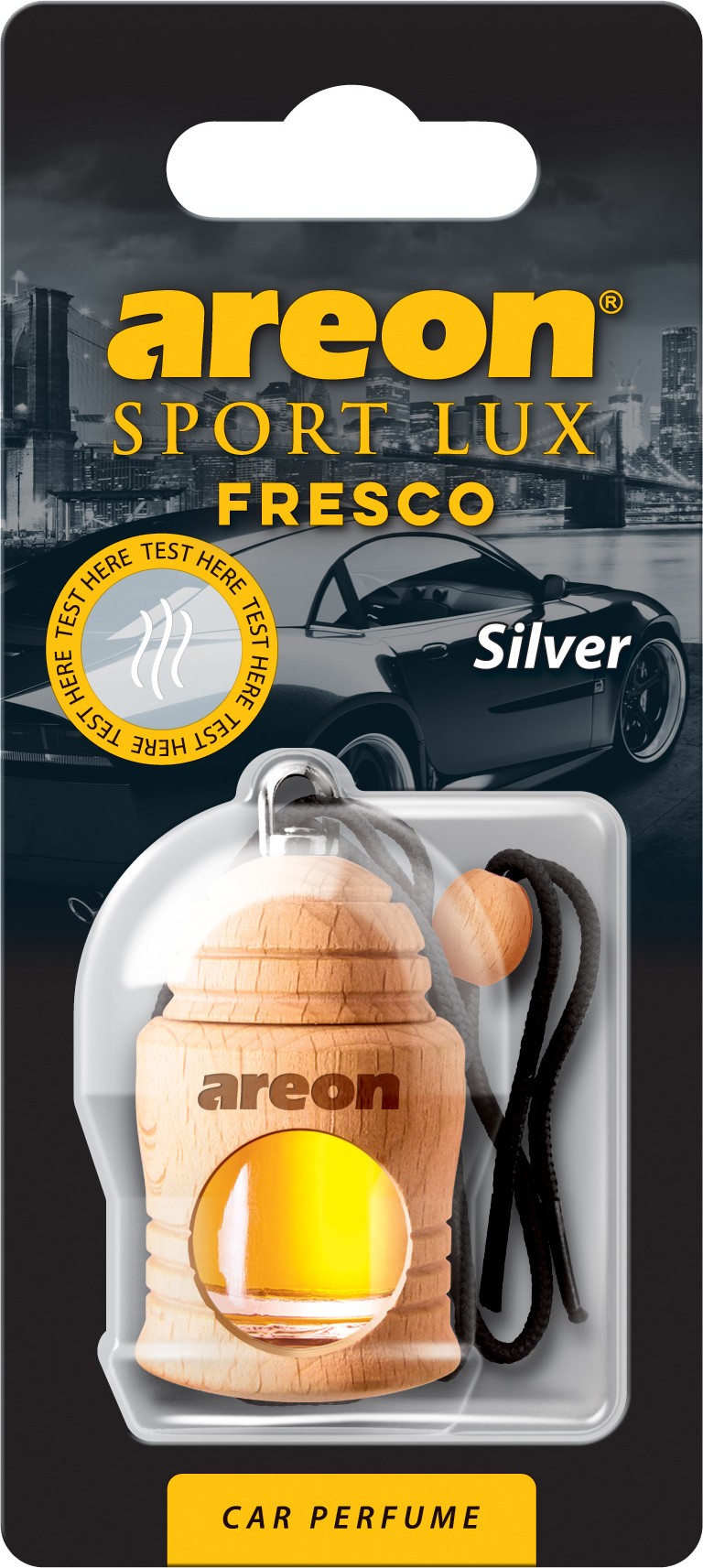 2x Original Areon FRESCO Autoparfüm Duftdose Duftbaum Lufterfrischer LUX SILBER von erio FRESH GmbH & Co. KG