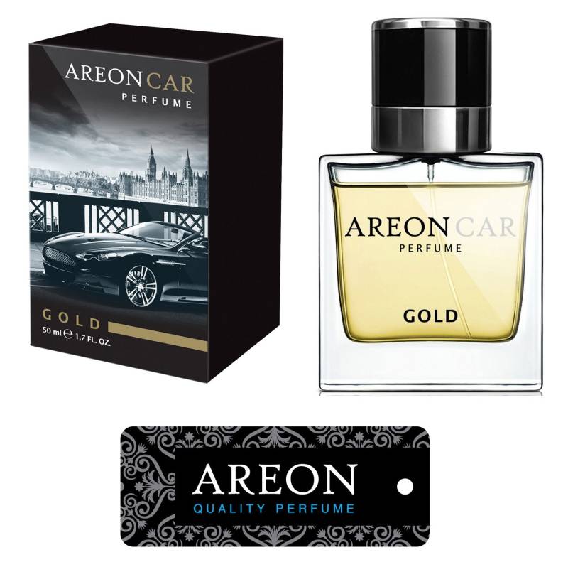 Original Areon LUX Auto Parfüm Lufterfrischer Duftdose Duftbaum GOLD LINE 50 ml von erio FRESH GmbH & Co. KG