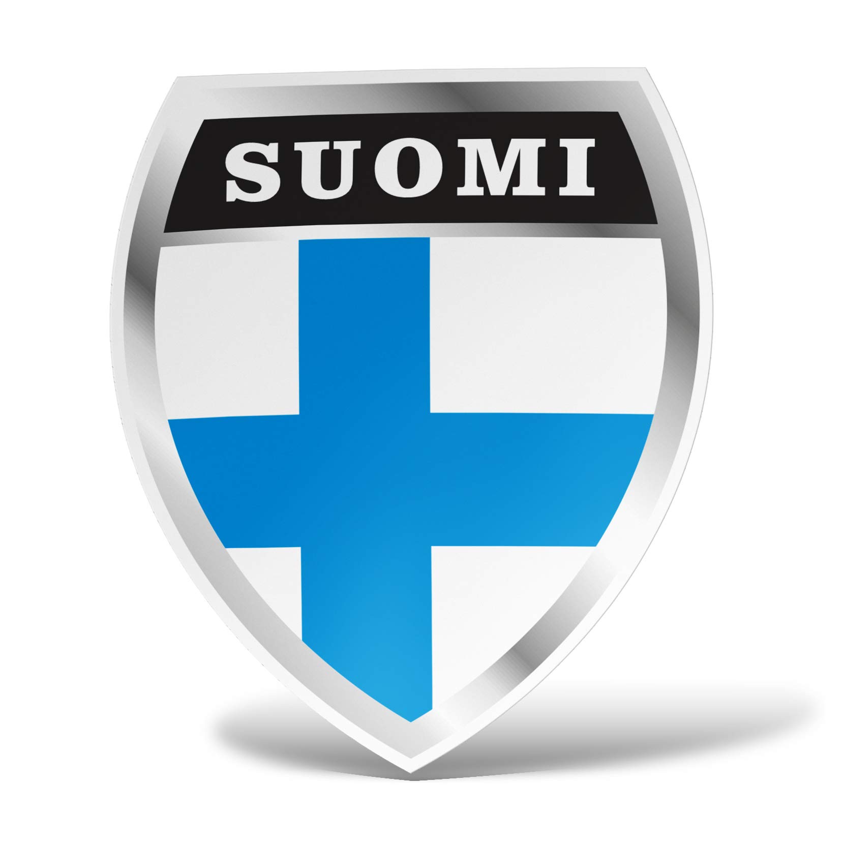 erreinge Aufkleber Finnland Souvenirs Shaped Adhesive PVC für Abziehbild Tapete Auto Moto Helm Camper Laptop - 10 cm von erreinge