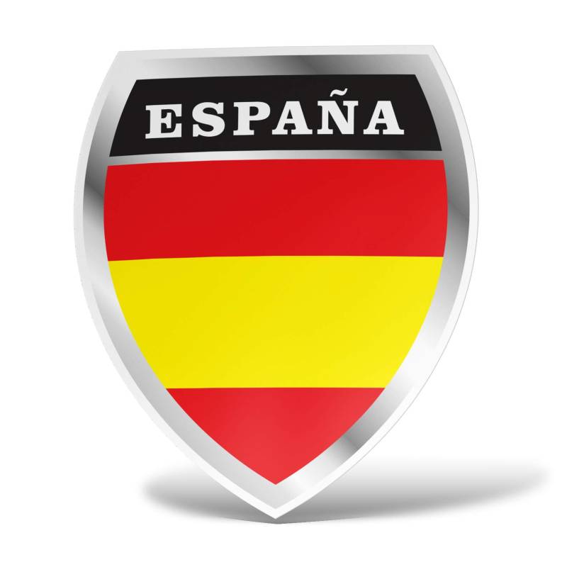 erreinge Aufkleber Spanien-Aufkleber PVC-Form Für Abziehbild Tapete Auto Moto Helm Camper Laptop - 10 cm von erreinge