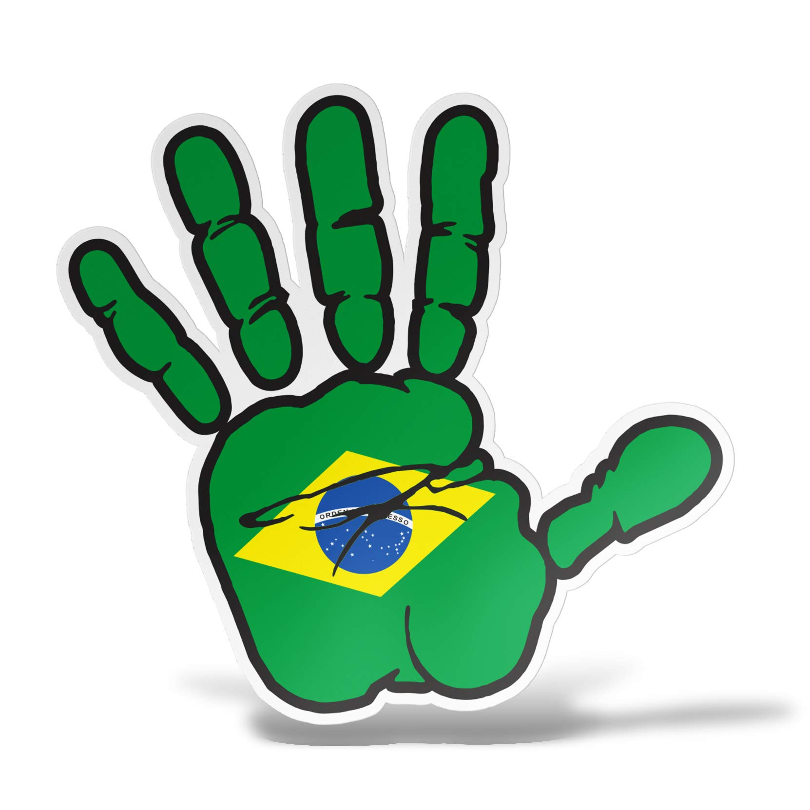 erreinge Brasilien Geschenk-Aufkleber Aufkleber PVC-Form Für Abziehbild Tapete Auto Moto Helm Camper Laptop - 10 cm von erreinge