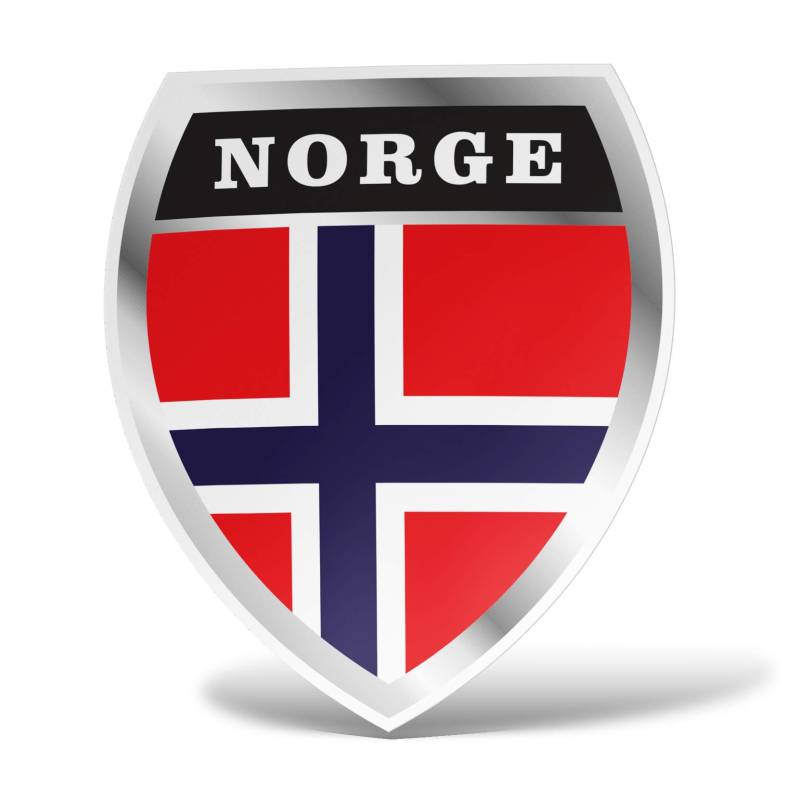 erreinge Sticker Norwegen-Aufkleber PVC-Form Für Abziehbild Tapete Auto Moto Helm Camper Laptop - 30 cm von erreinge