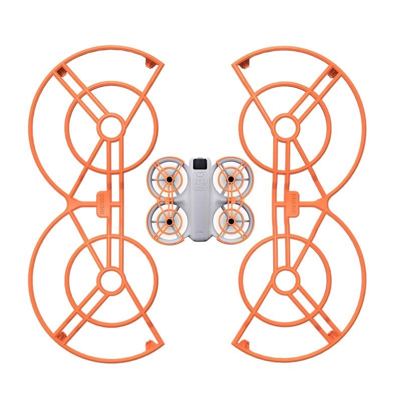 Propellerschutz für DJI Neo Drone Propeller, Schlagfester Stoßabsorbierender DJI Zubehör Schutz, Leichter Propeller Guard aus TPU-Material, Komplettes Propellerschutz (Orange) von ertlutw