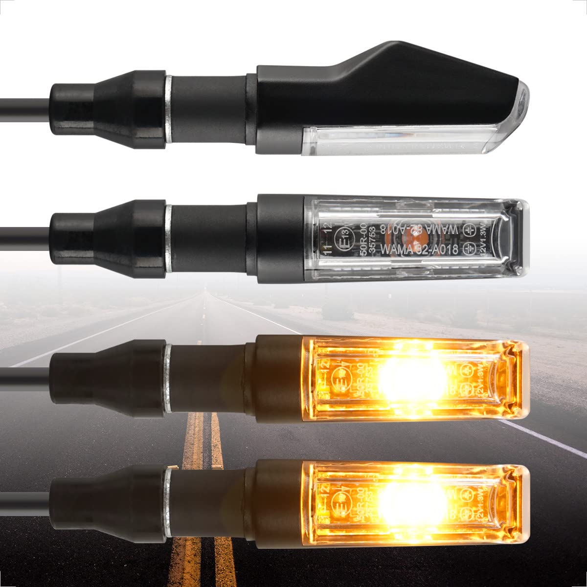 evermotor Universal 4 Stück E13 Motorrad LED Blinker Aluminiumschale mit schöner Oberflächenbehandlung IP67 Wasserdicht E geprüft evermotor Universal 4 Stück E13 Motorrad LED Blinker Aluminiumschale mit schöner Oberflächenbehandlung IP67 Wasserdicht E geprüft von evermotor